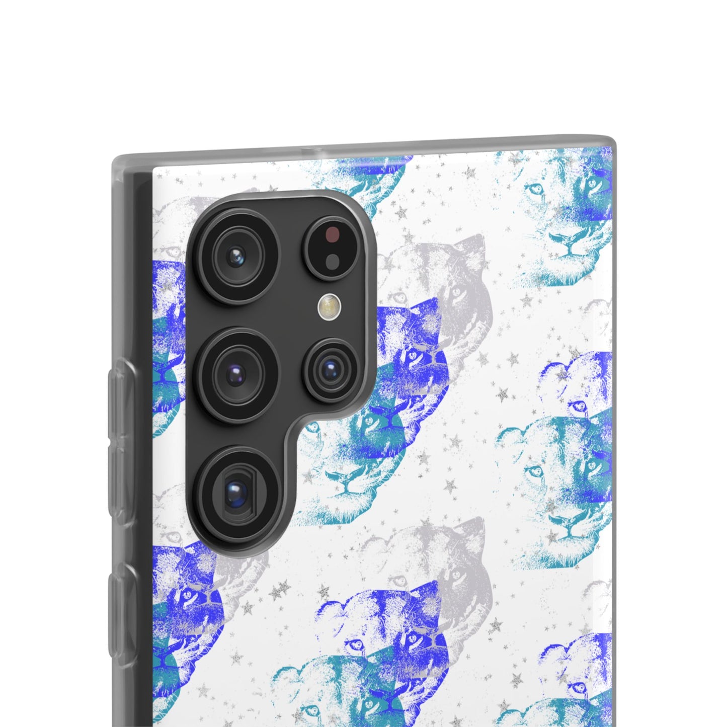Lioness Arising (white/blue) - Flexi Phone Cases