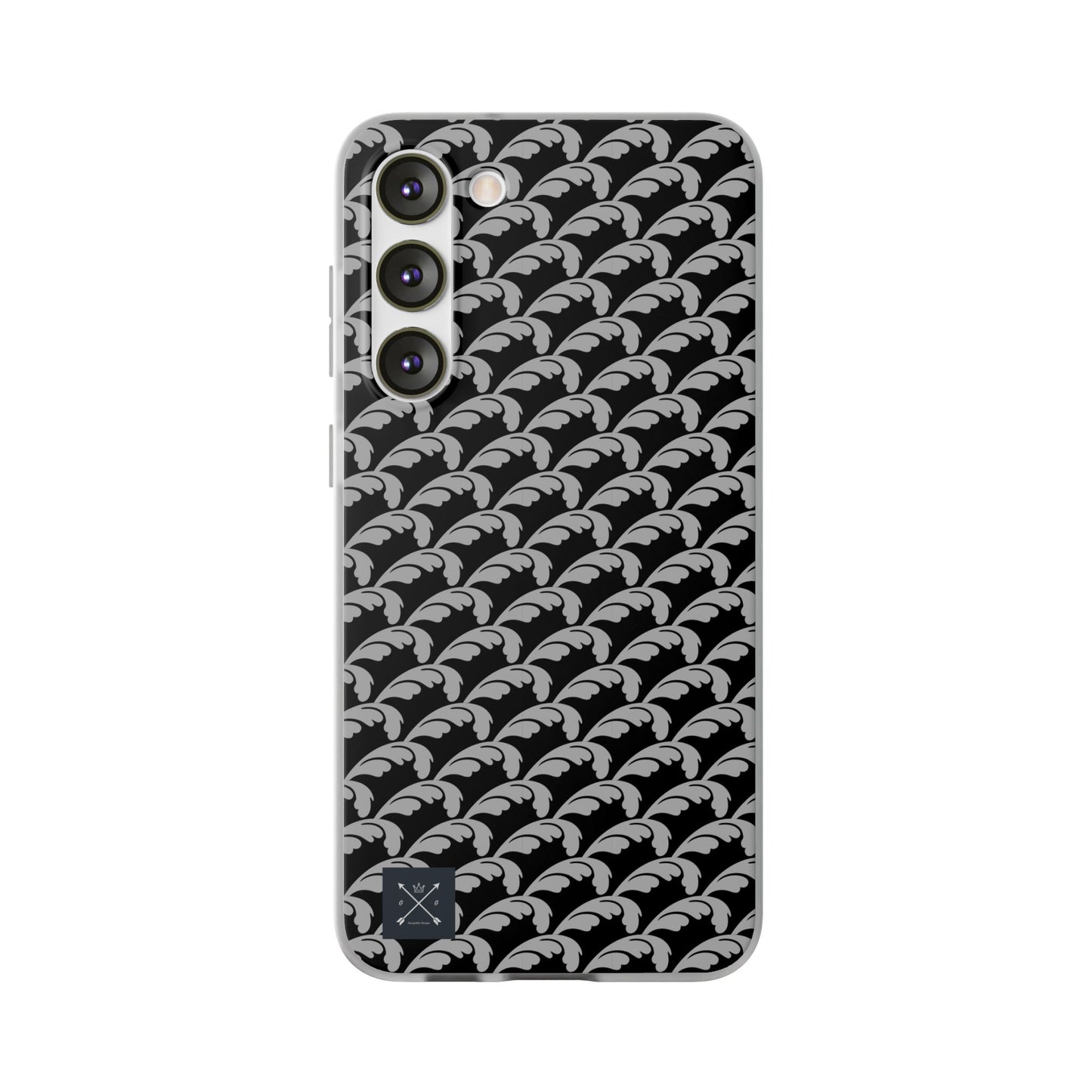 Beautiful Beloved Flourish (silver/black) - Flexi Phone Cases