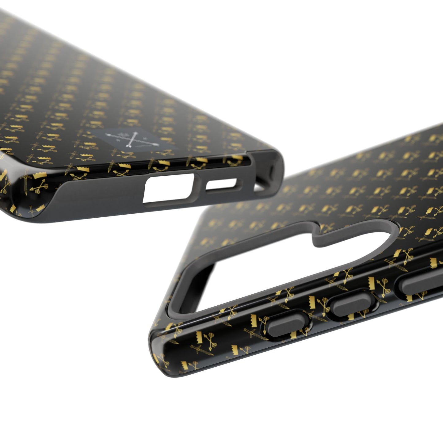 Gold and Bold Warrior Pattern - Tough Phone Cases