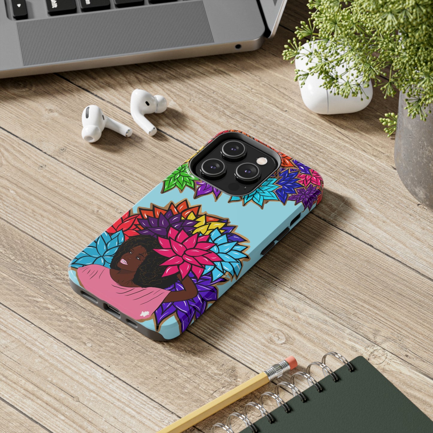 Beauty with Flowers - Tough Phone Cases