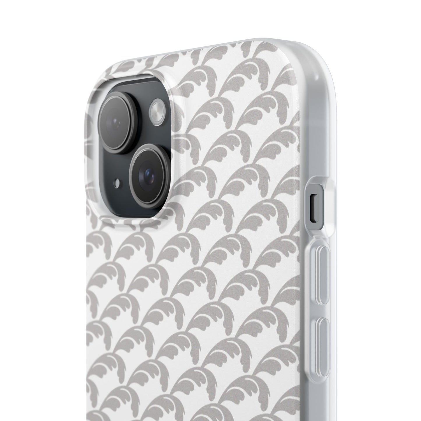 Beautiful Beloved Flourish (silver/white) - Flexi Phone Cases