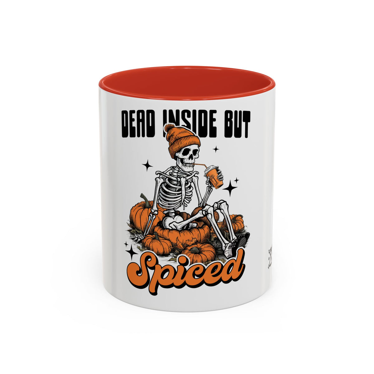 Dead Inside But Spiced - Accent Coffee Mug (11, 15oz)