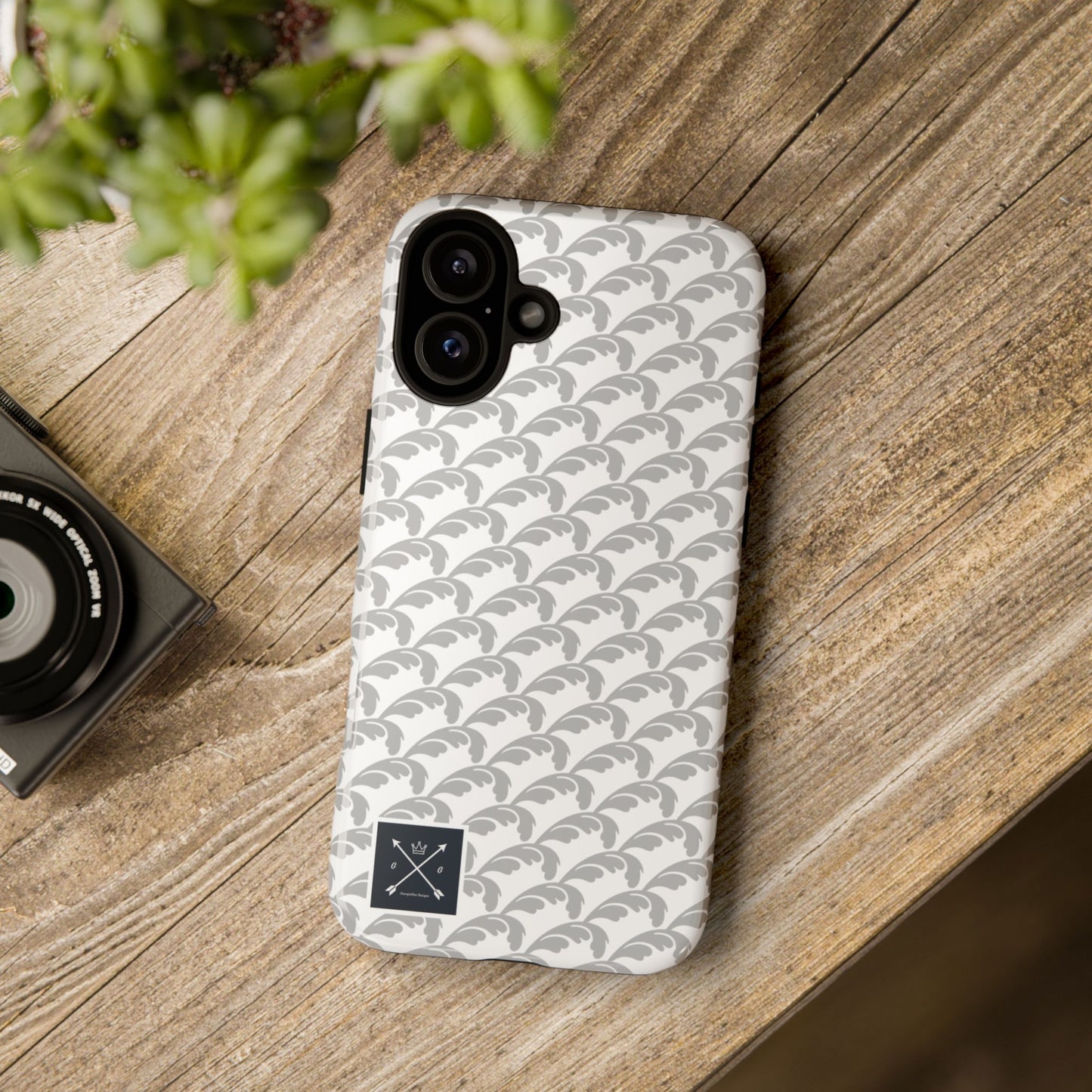 Beautiful Beloved Flourish (silver/white) - Tough Phone Cases