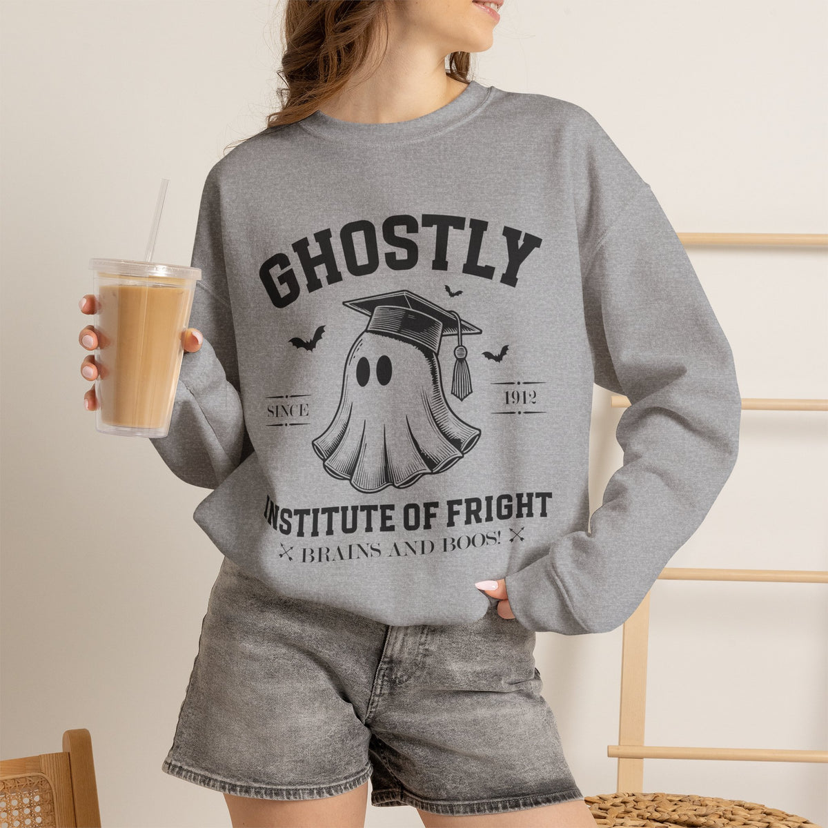 Ghostly Institute of Fright Education - Crewneck Sweatshirt