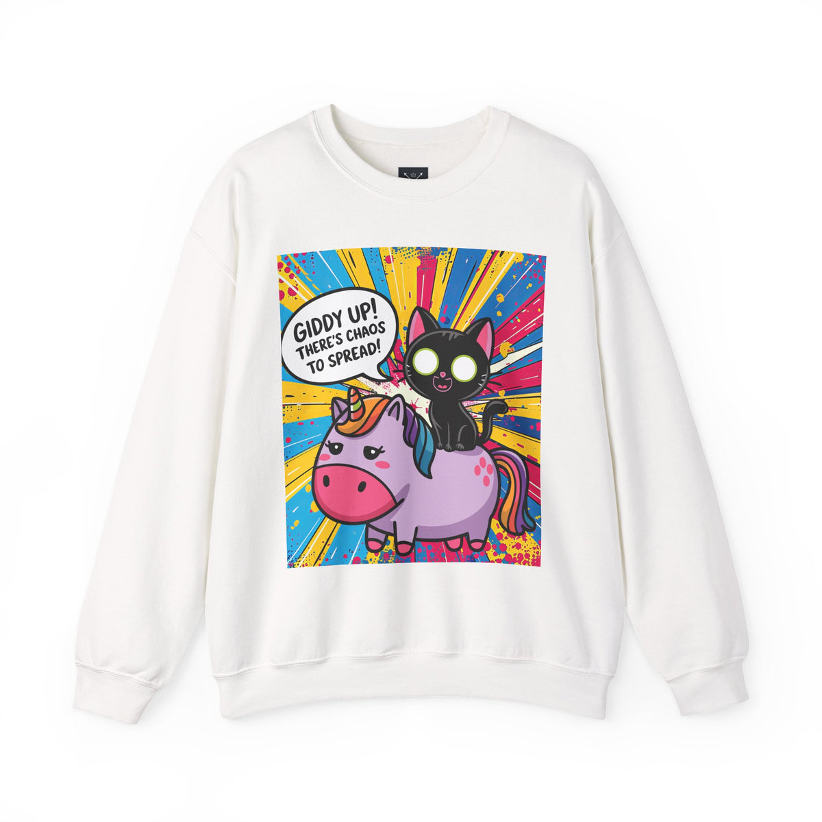 Giddy Up There's Chaos to Spread - Crewneck Sweatshirt