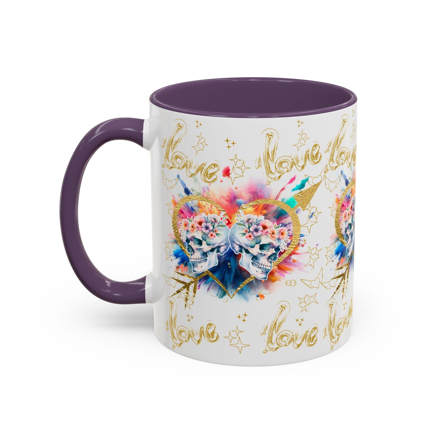 Love is Golden Watercolor - Accent Coffee Mug (11, 15oz)