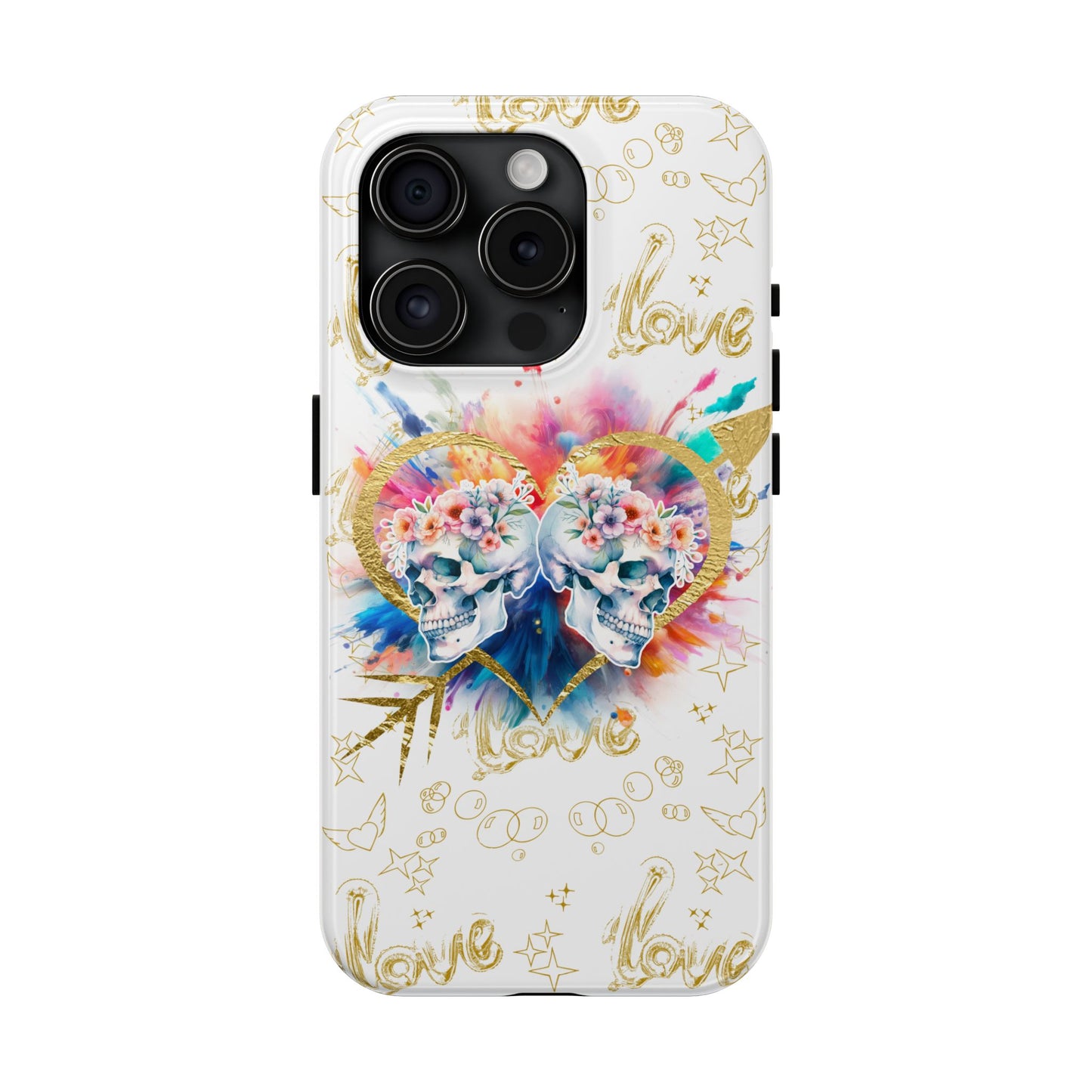 Love is Golden Watercolor - Tough Phone Cases