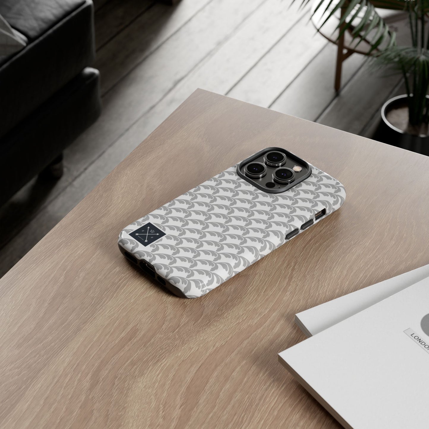 Beautiful Beloved Flourish (silver/white) - Tough Phone Cases