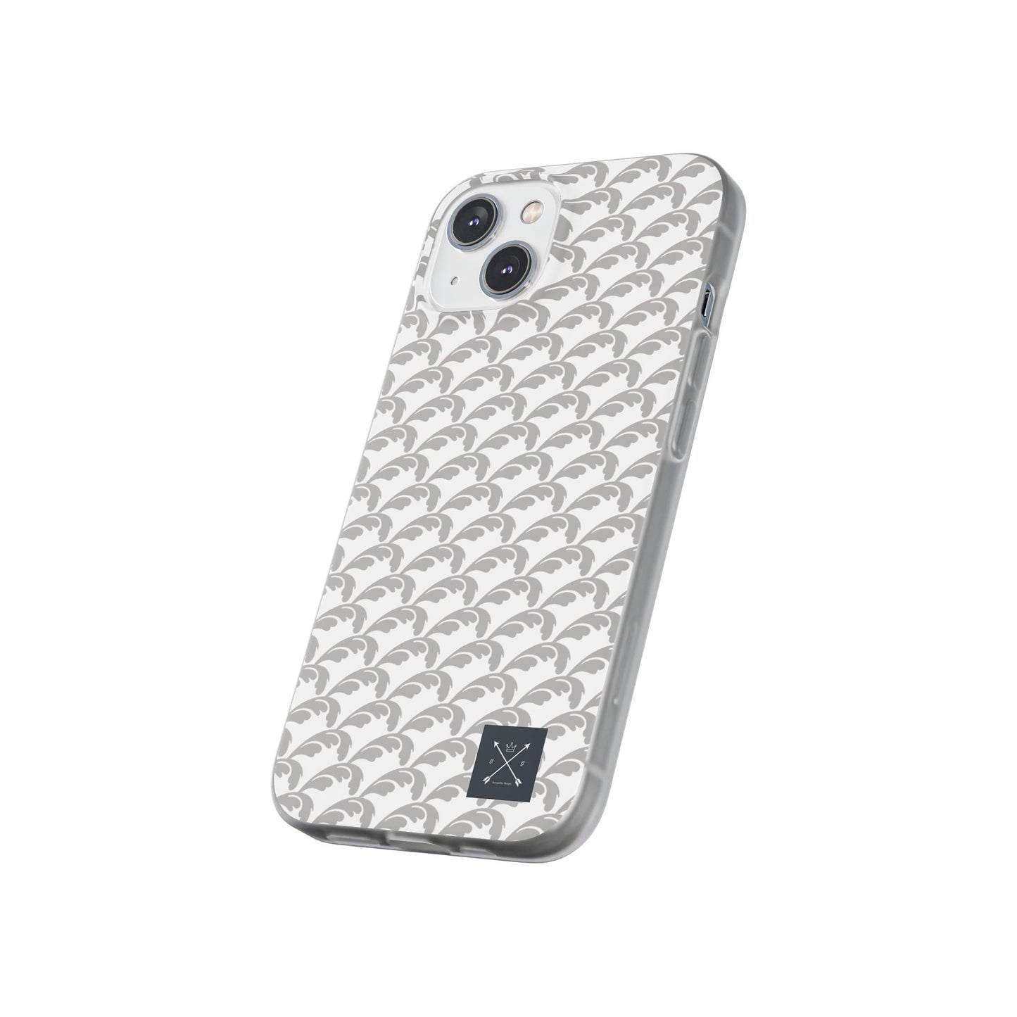 Beautiful Beloved Flourish (silver/white) - Flexi Phone Cases