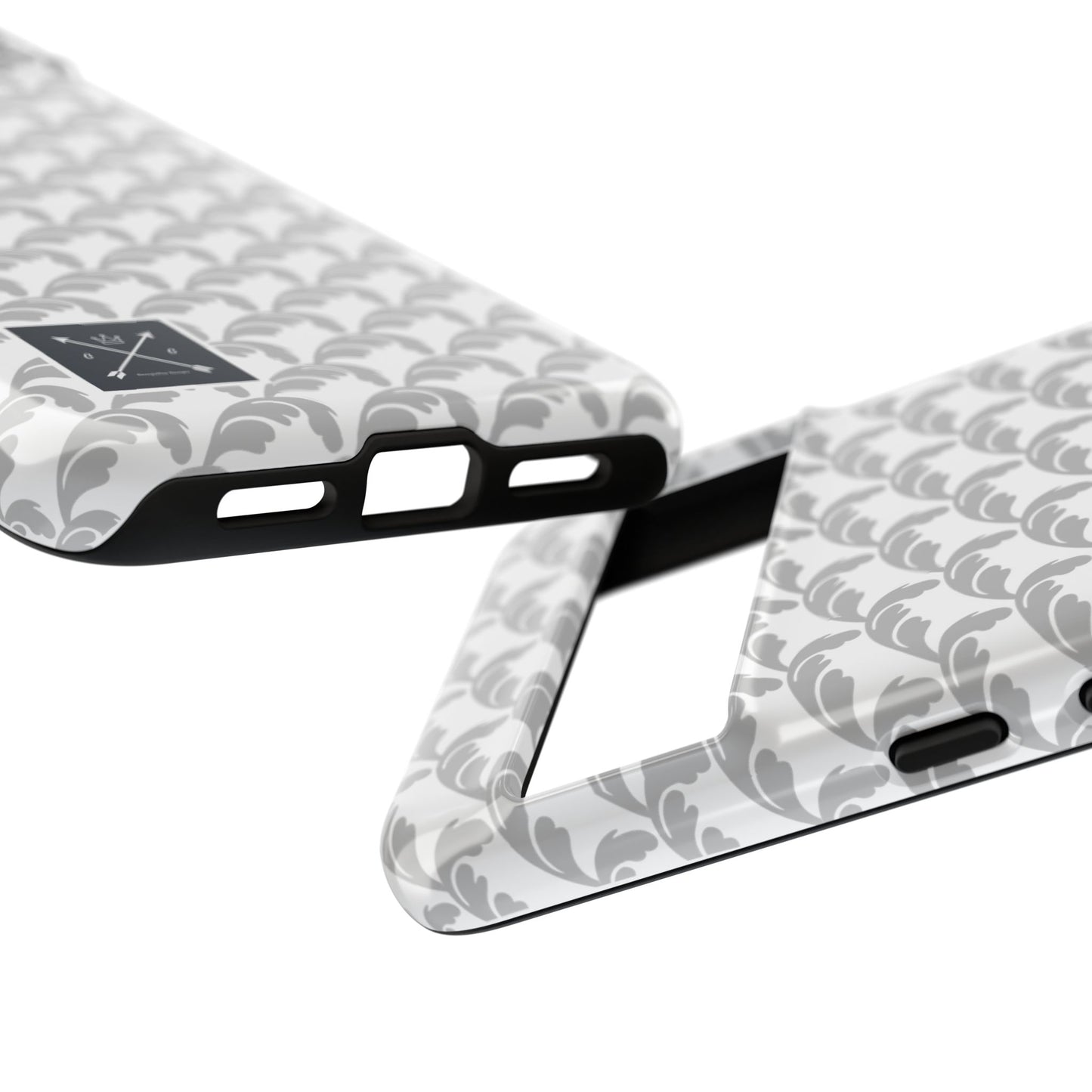 Beautiful Beloved Flourish (silver/white) - Tough Phone Cases