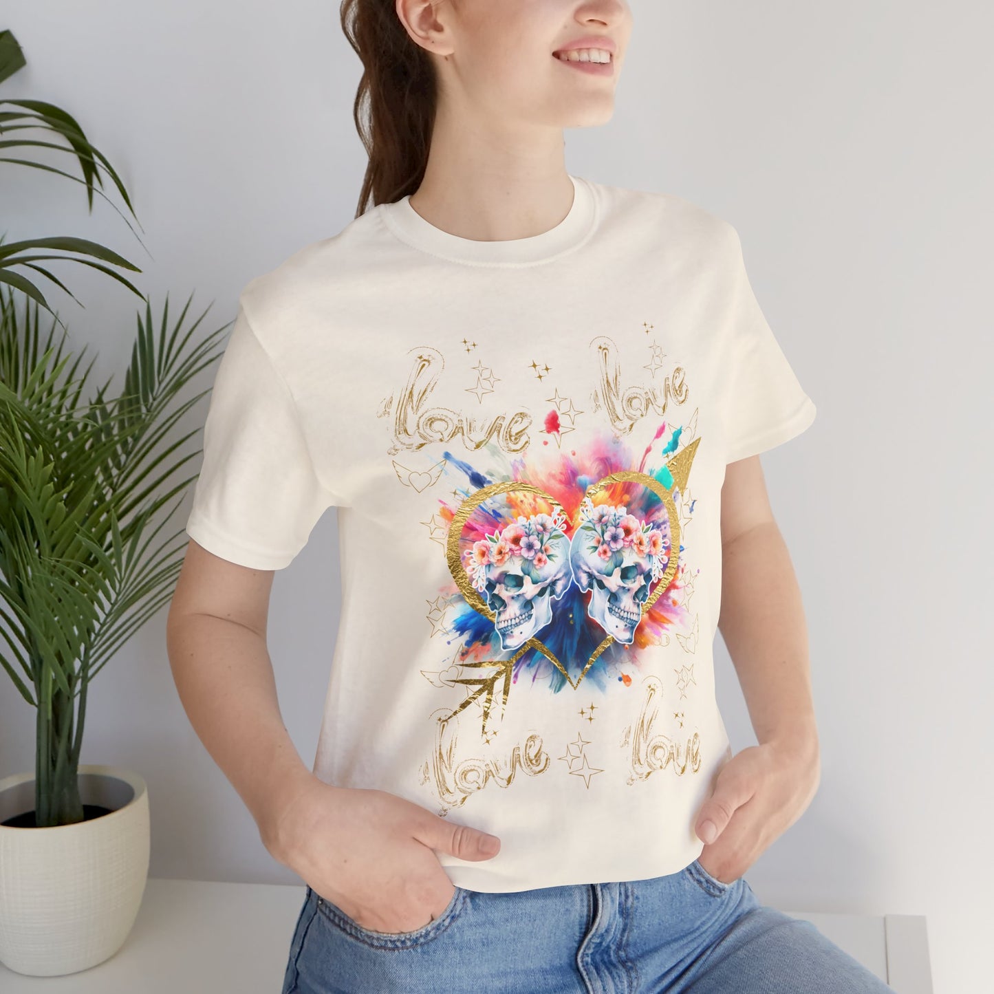 Love is Golden - Unisex Jersey Short Sleeve Tee