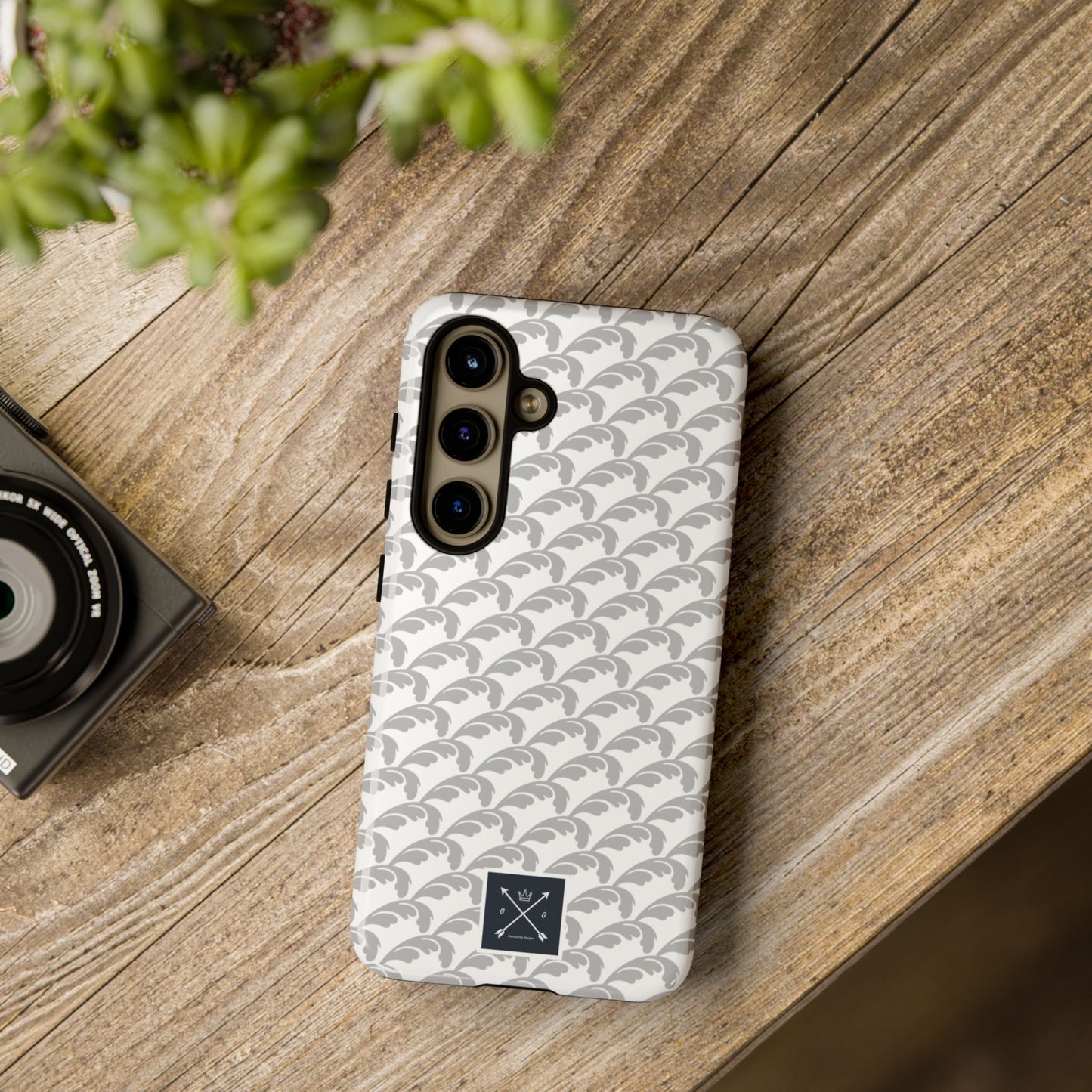 Beautiful Beloved Flourish (silver/white) - Tough Phone Cases