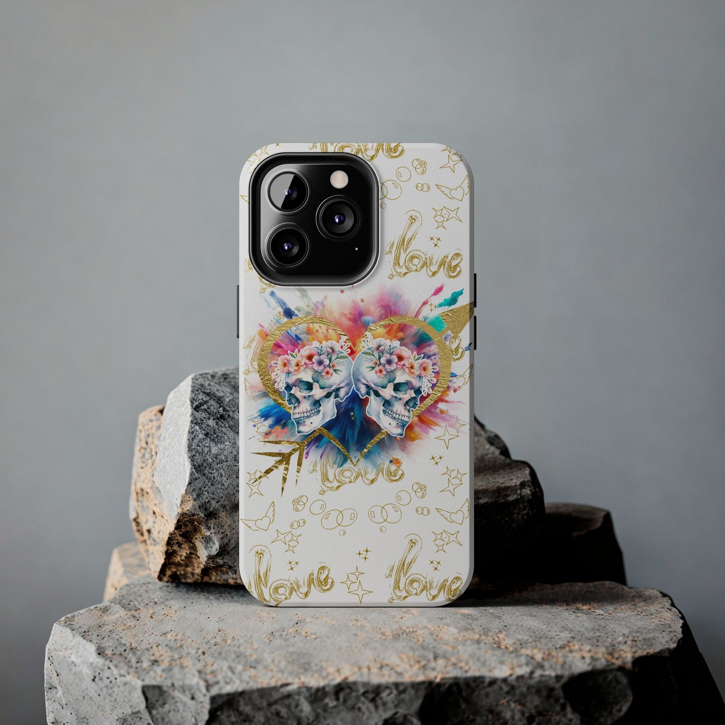 Love is Golden Watercolor - Tough Phone Cases