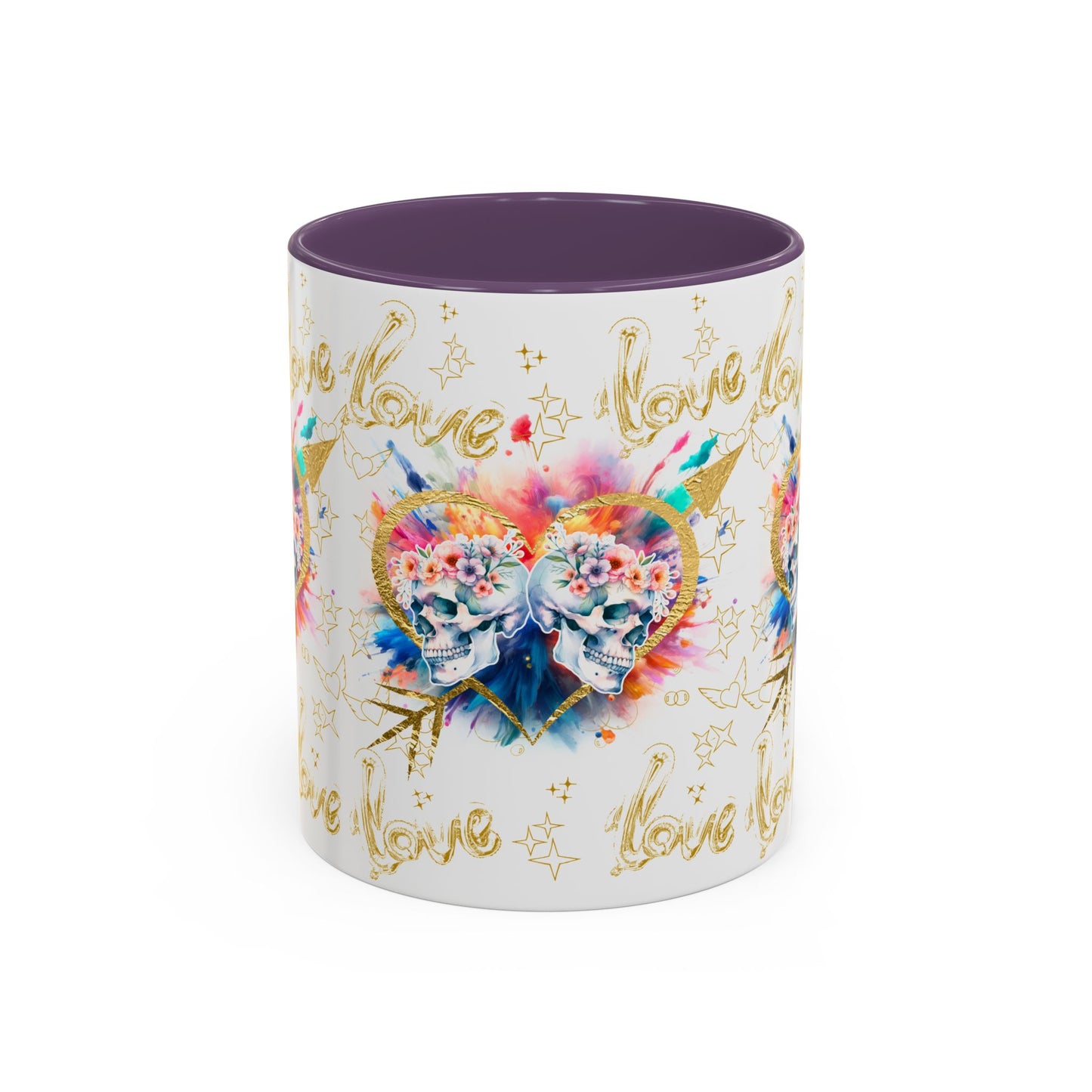 Love is Golden Watercolor - Accent Coffee Mug (11, 15oz)