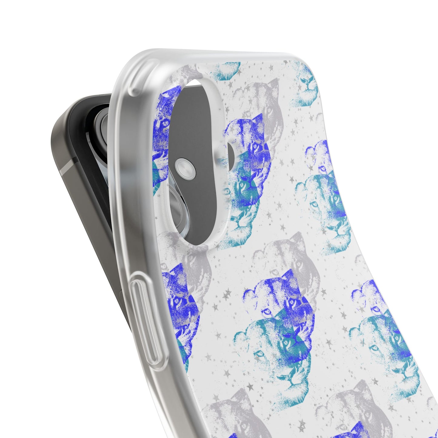 Lioness Arising (white/blue) - Flexi Phone Cases