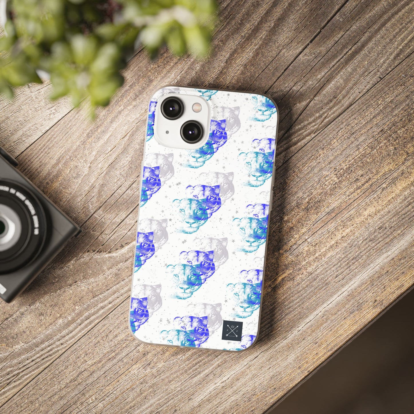 Lioness Arising (white/blue) - Flexi Phone Cases