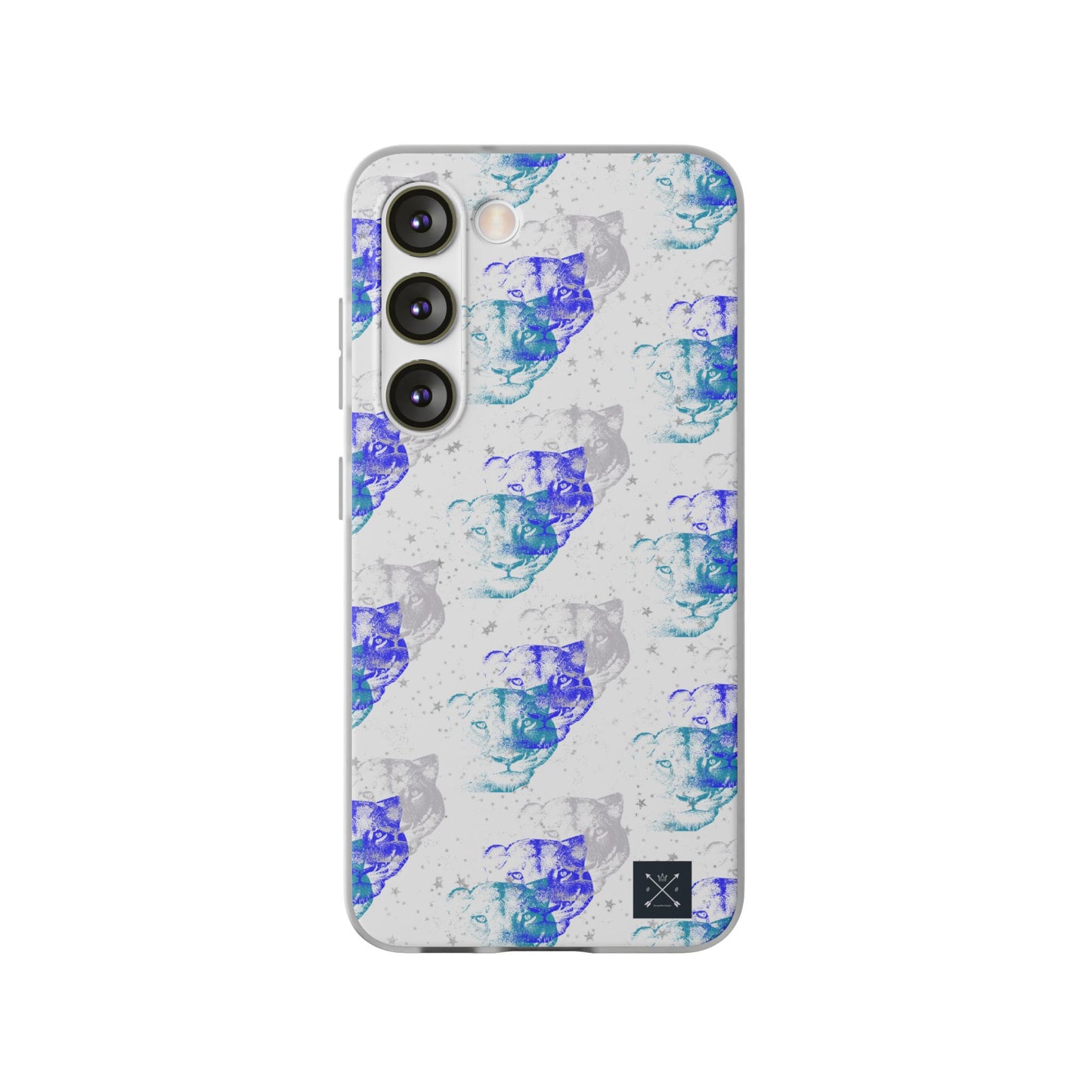 Lioness Arising (white/blue) - Flexi Phone Cases