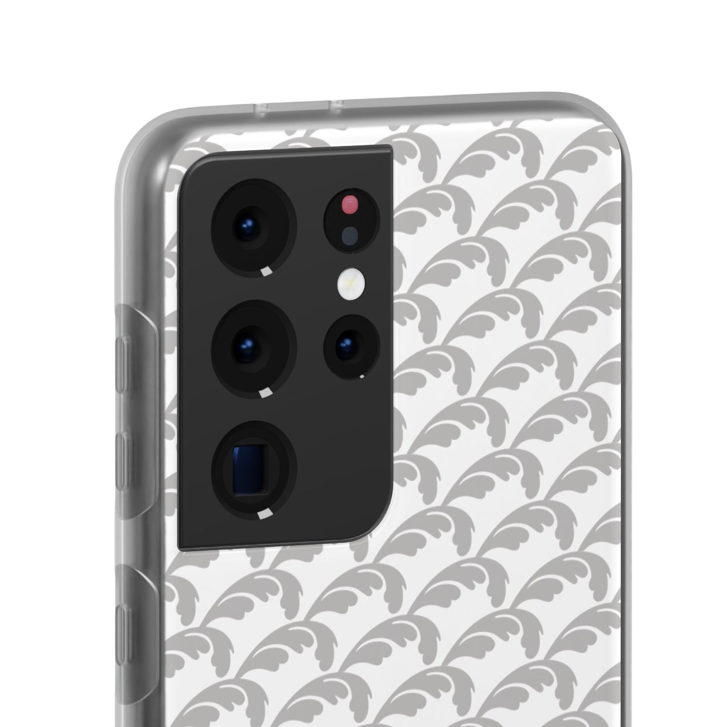 Beautiful Beloved Flourish (silver/white) - Flexi Phone Cases