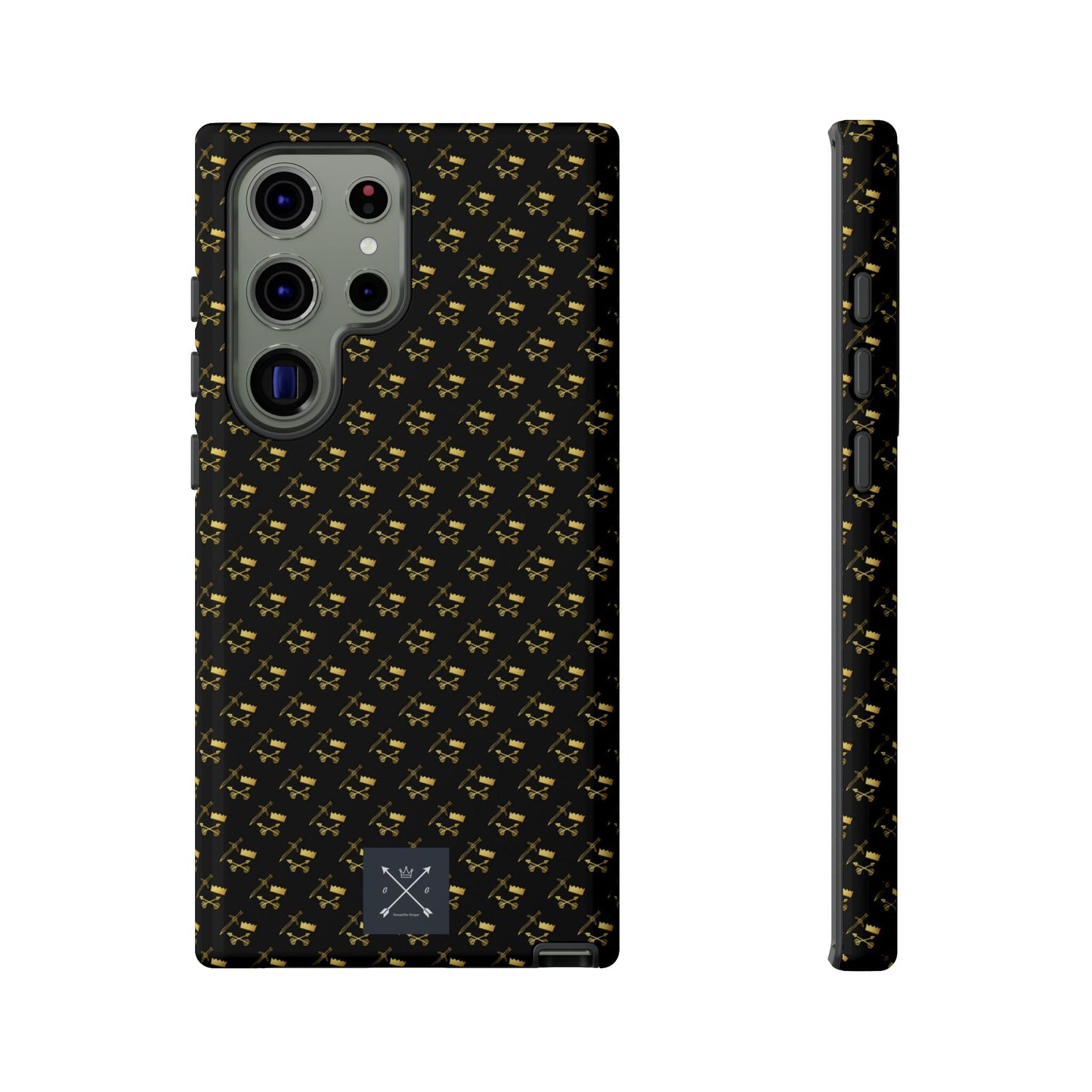 Gold and Bold Warrior Pattern - Tough Phone Cases
