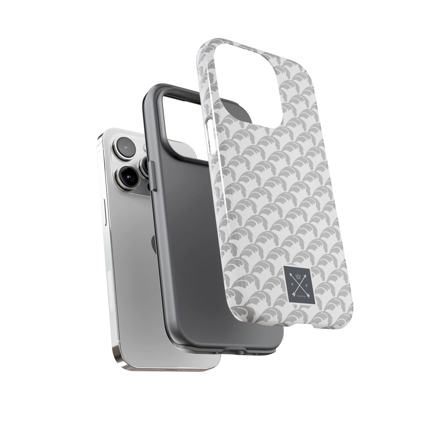 Beautiful Beloved Flourish (silver/white) - Tough Phone Cases