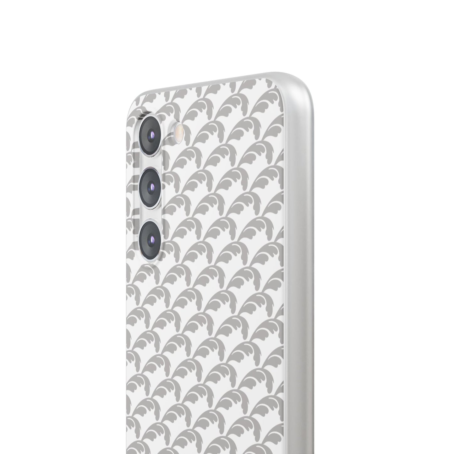 Beautiful Beloved Flourish (silver/white) - Flexi Phone Cases
