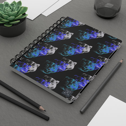 Lioness Arising - Spiral Notebook - Ruled Line - blk