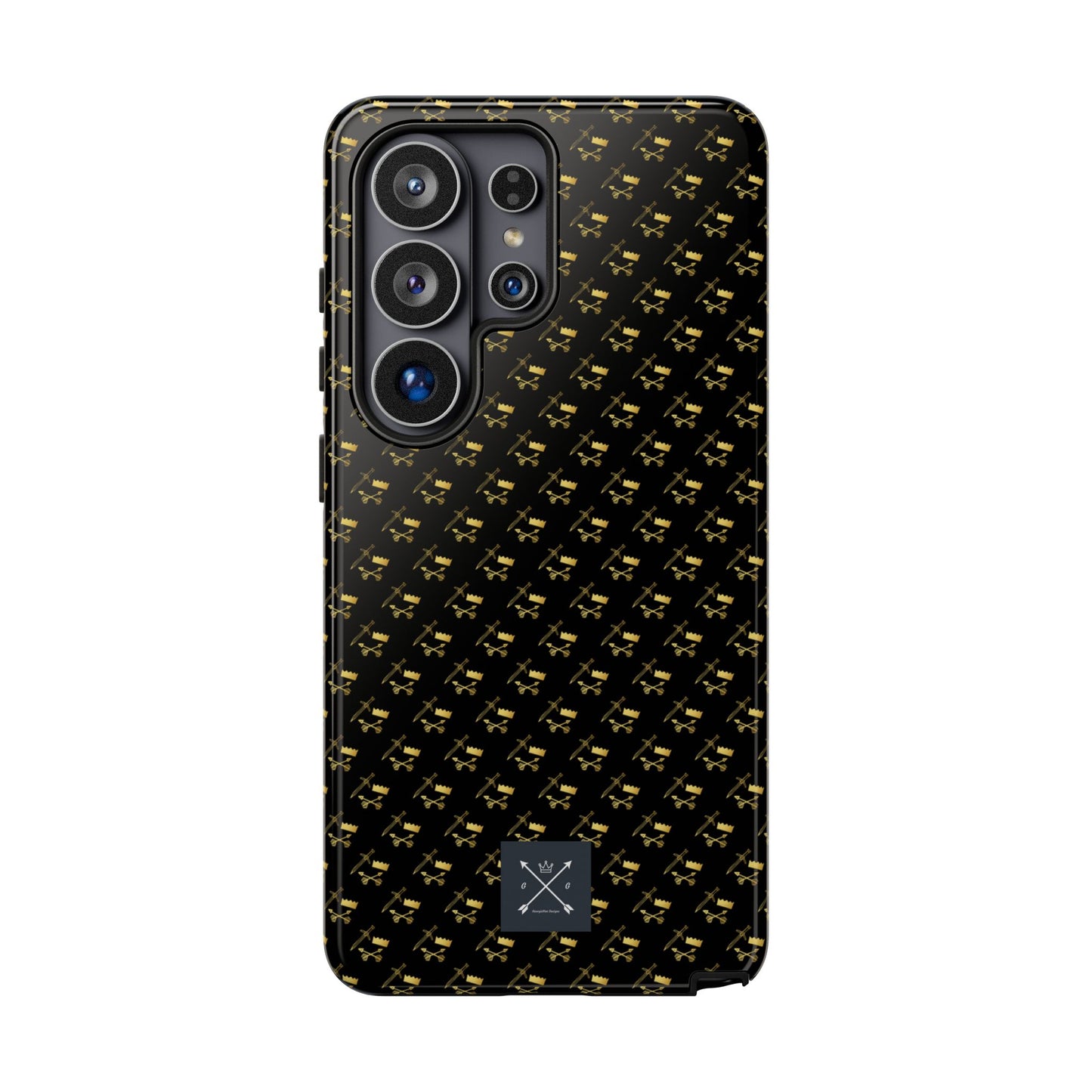 Gold and Bold Warrior Pattern - Tough Phone Cases