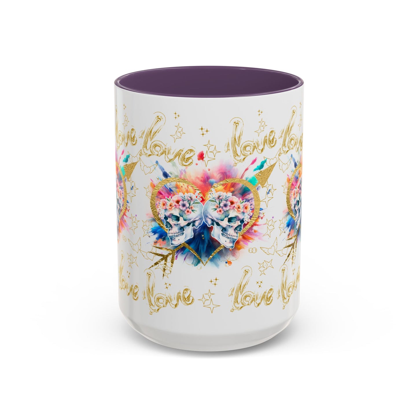 Love is Golden Watercolor - Accent Coffee Mug (11, 15oz)