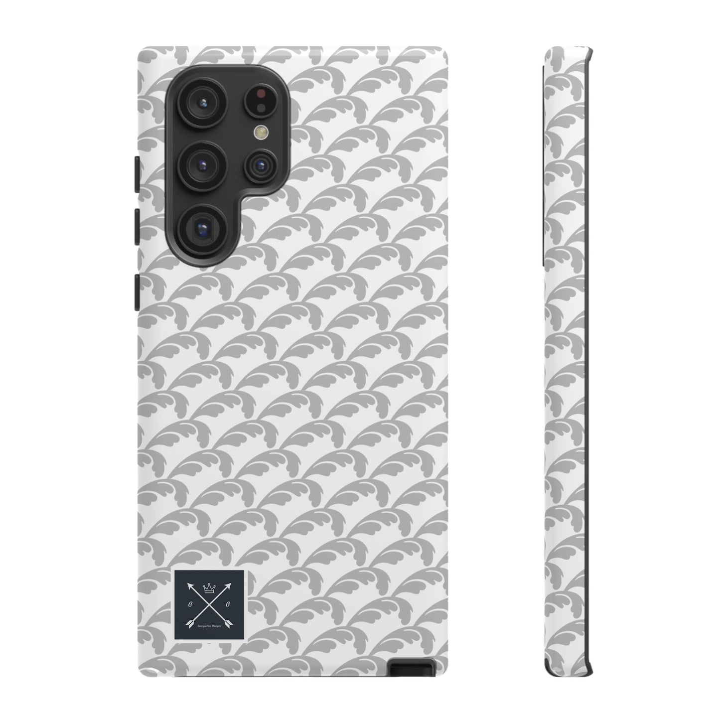 Beautiful Beloved Flourish (silver/white) - Tough Phone Cases