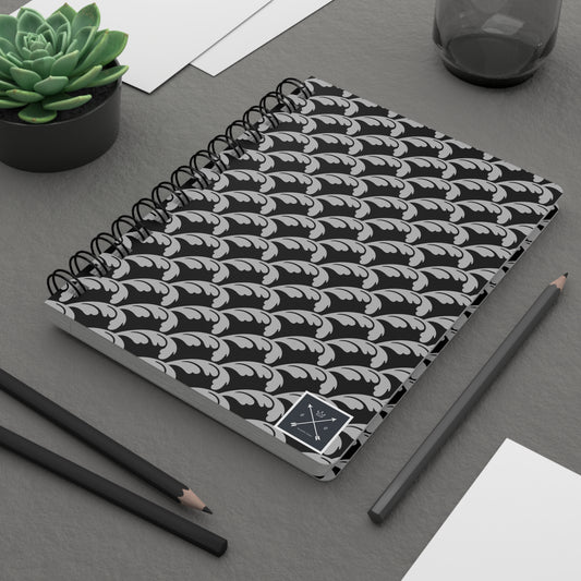 Beautiful Beloved One - Spiral Notebook - Ruled Line - blk/silver