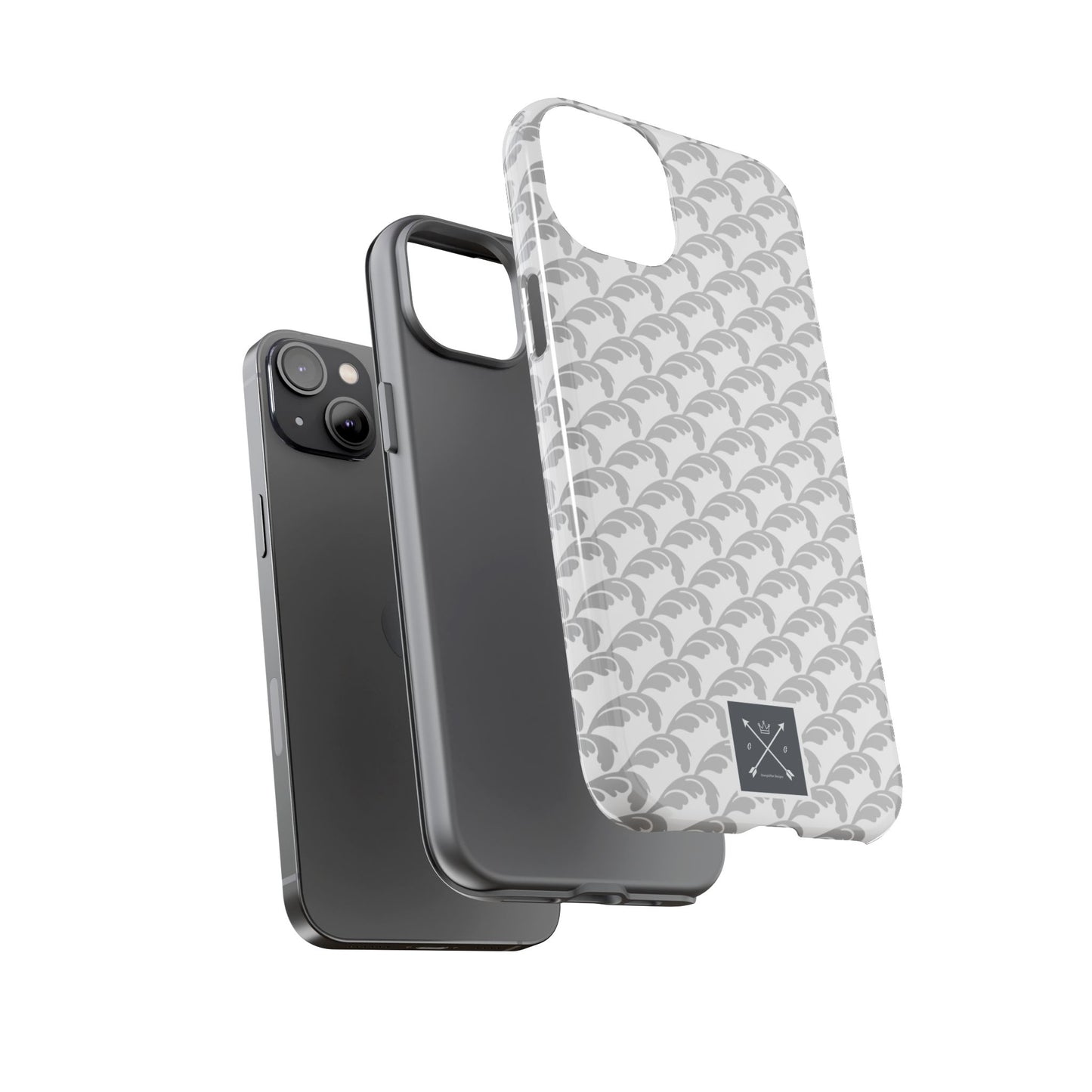 Beautiful Beloved Flourish (silver/white) - Tough Phone Cases