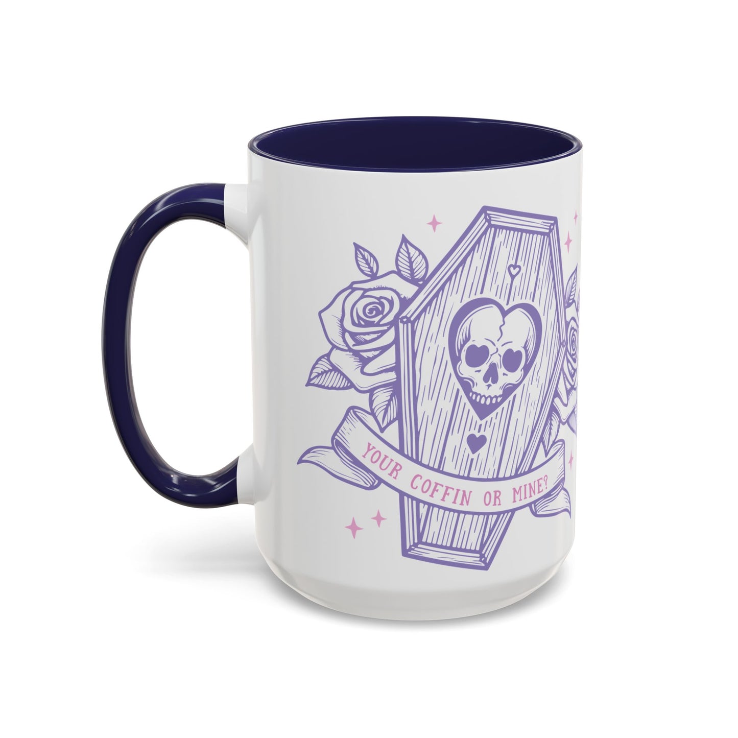 Your Coffin or Mine? - Accent Coffee Mug (11, 15oz)