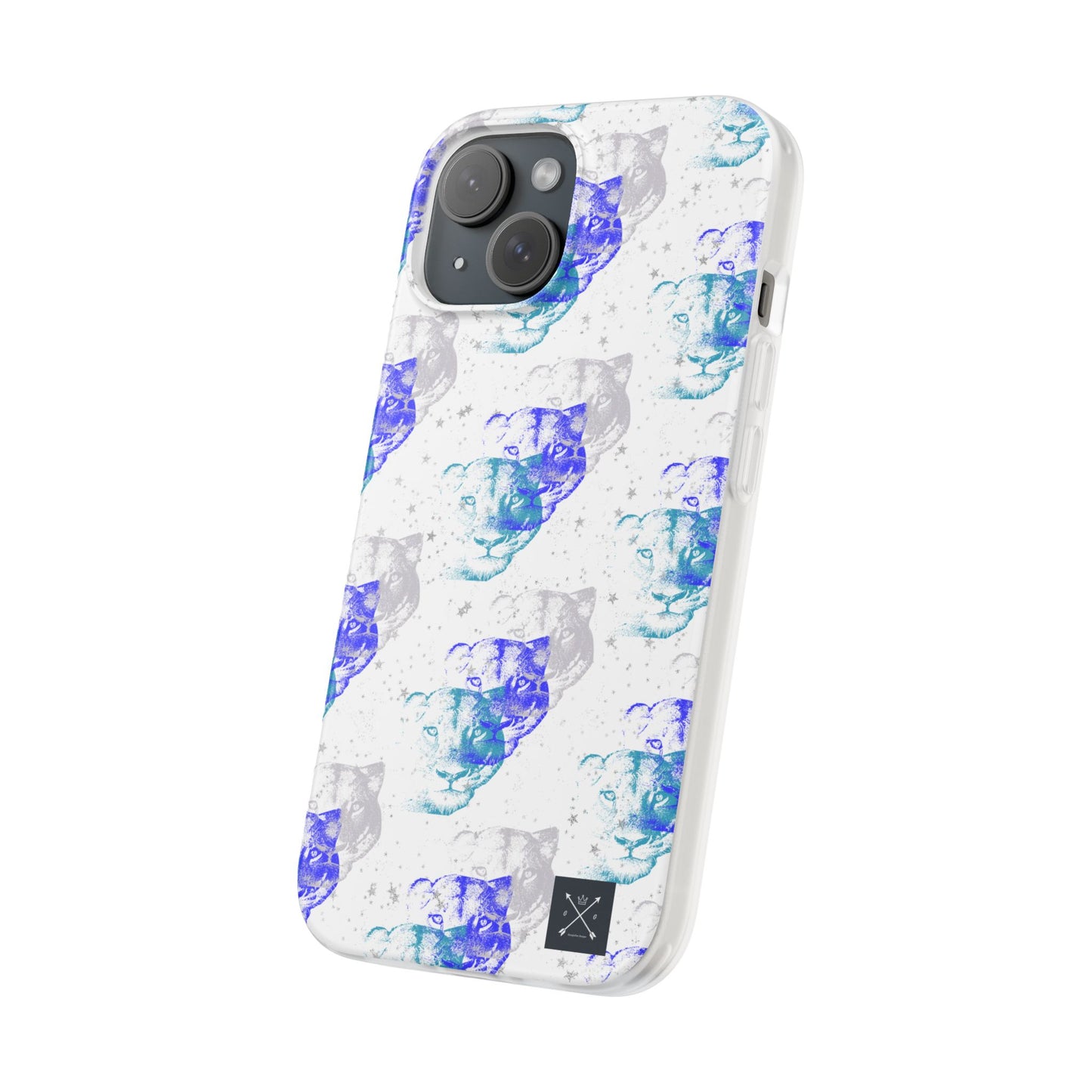 Lioness Arising (white/blue) - Flexi Phone Cases
