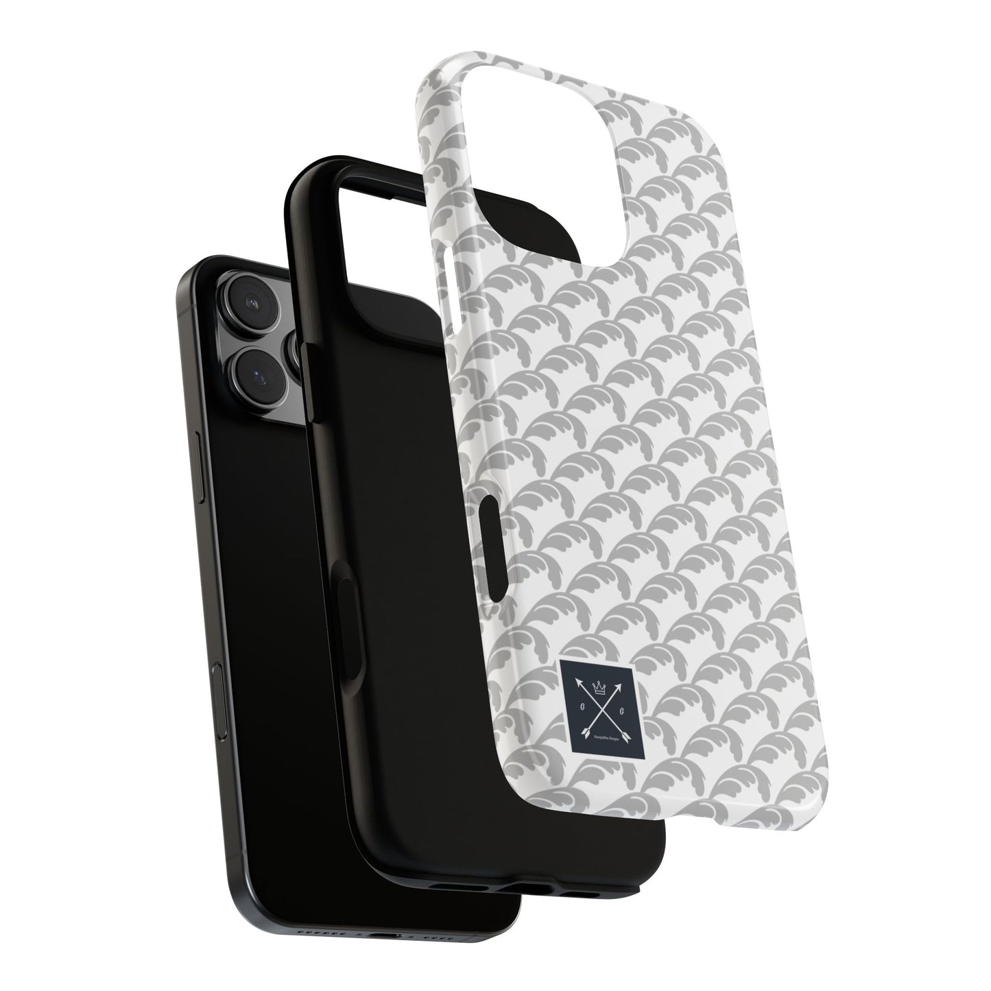 Beautiful Beloved Flourish (silver/white) - Tough Phone Cases