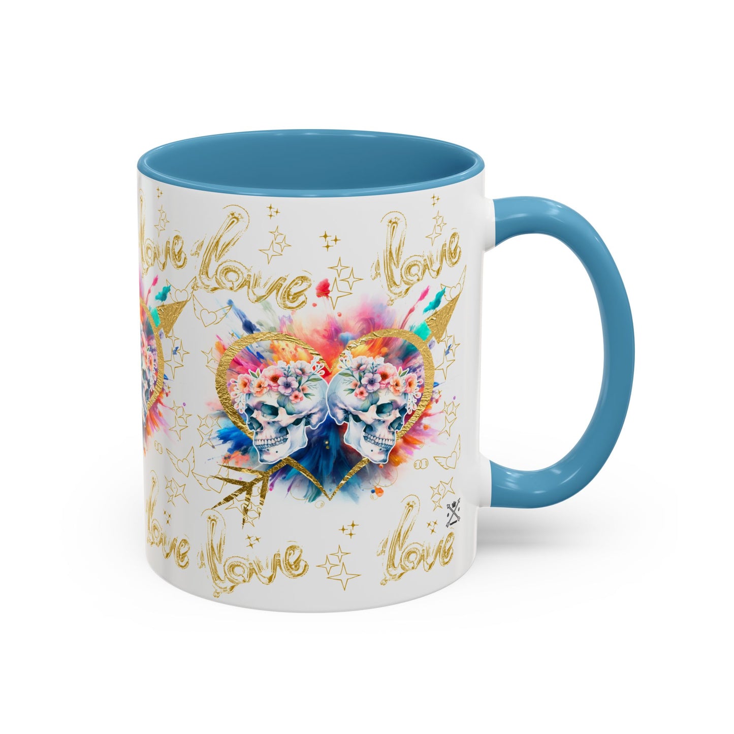 Love is Golden Watercolor - Accent Coffee Mug (11, 15oz)