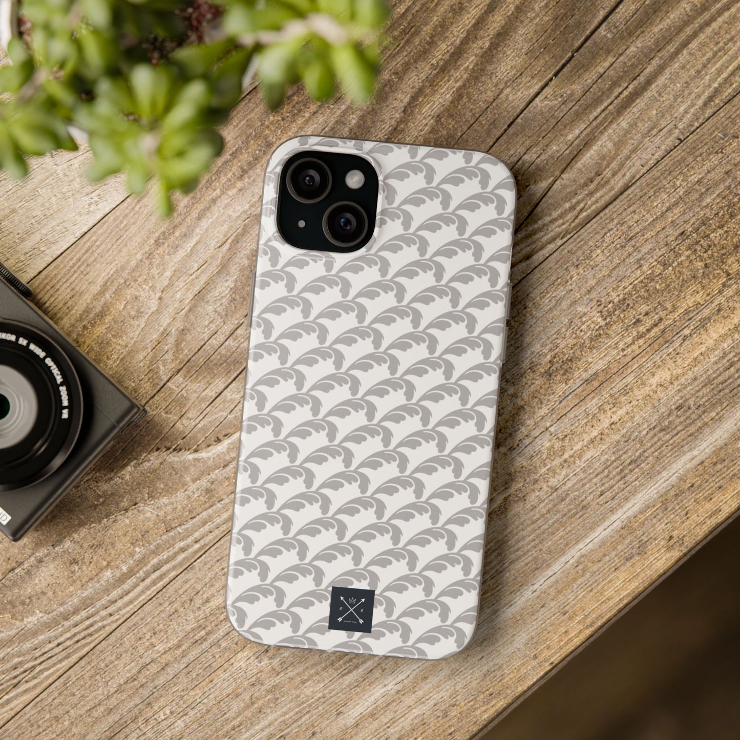 Beautiful Beloved Flourish (silver/white) - Flexi Phone Cases
