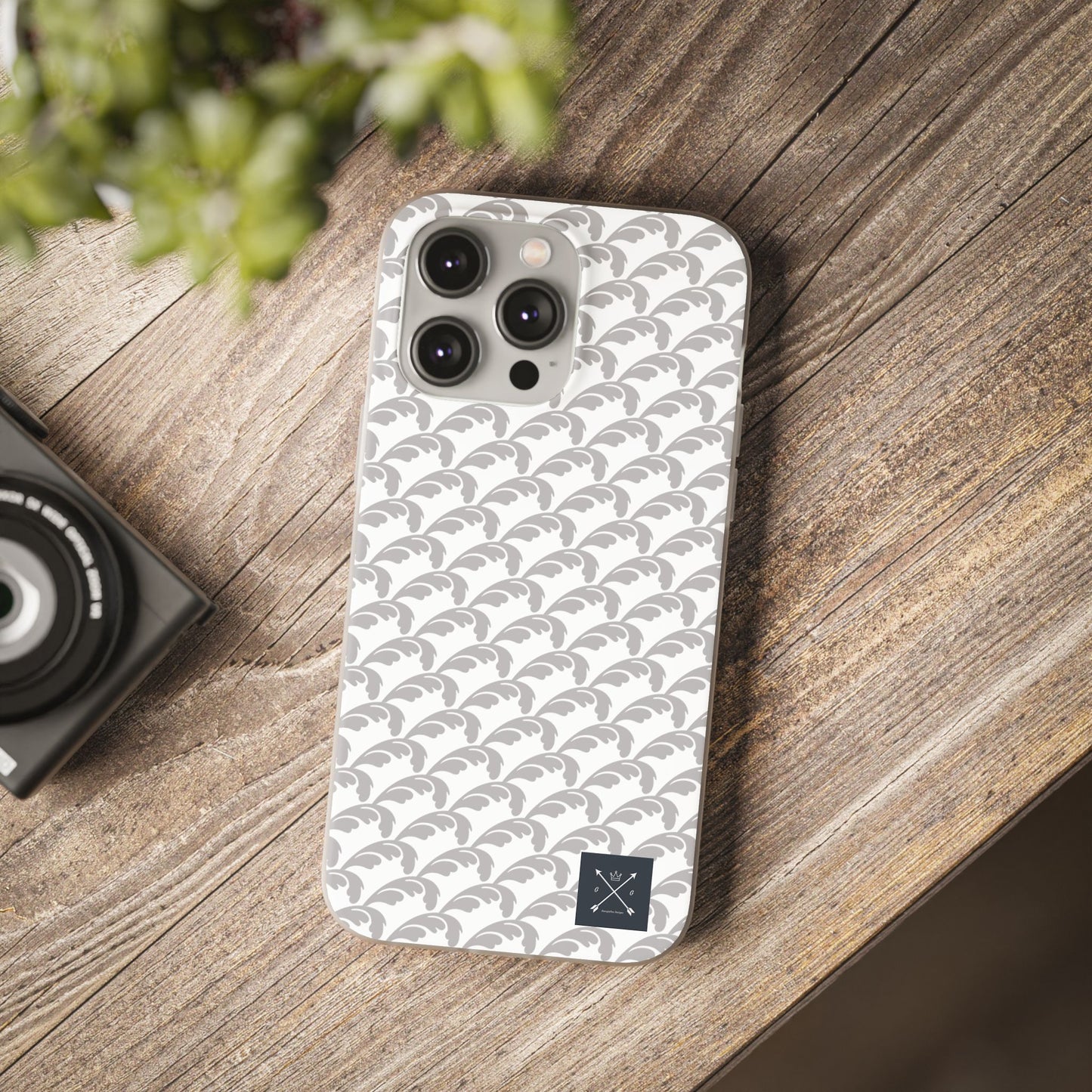 Beautiful Beloved Flourish (silver/white) - Flexi Phone Cases