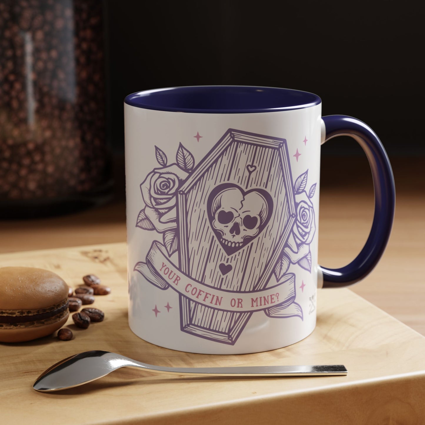 Your Coffin or Mine? - Accent Coffee Mug (11, 15oz)