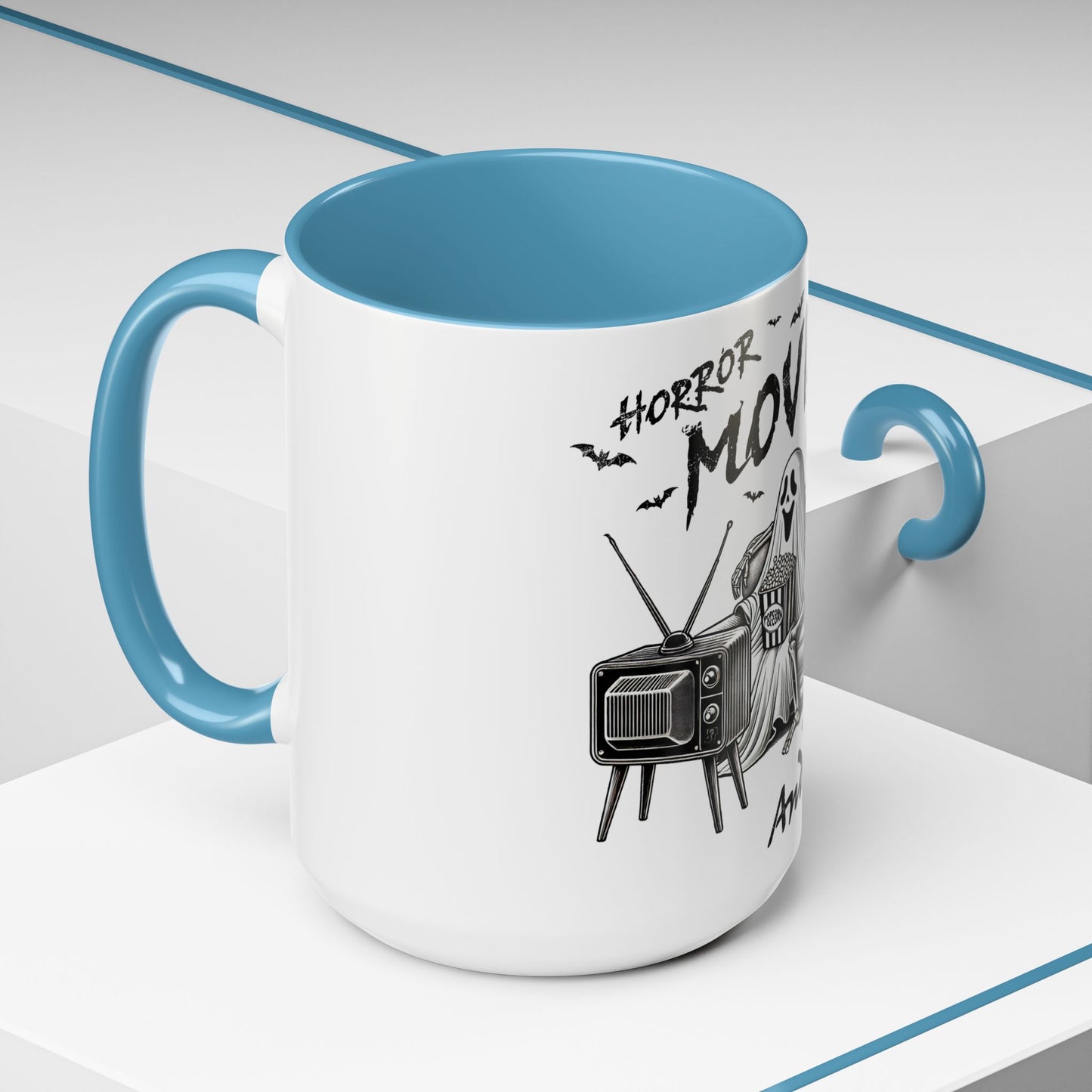 Horror Movies and Chill - Accent Coffee Mug (11, 15oz)