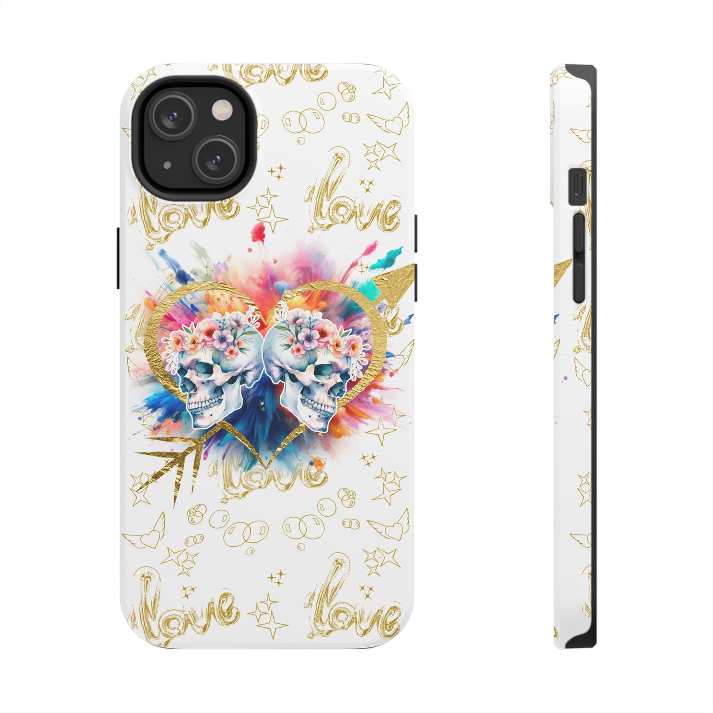 Love is Golden Watercolor - Tough Phone Cases