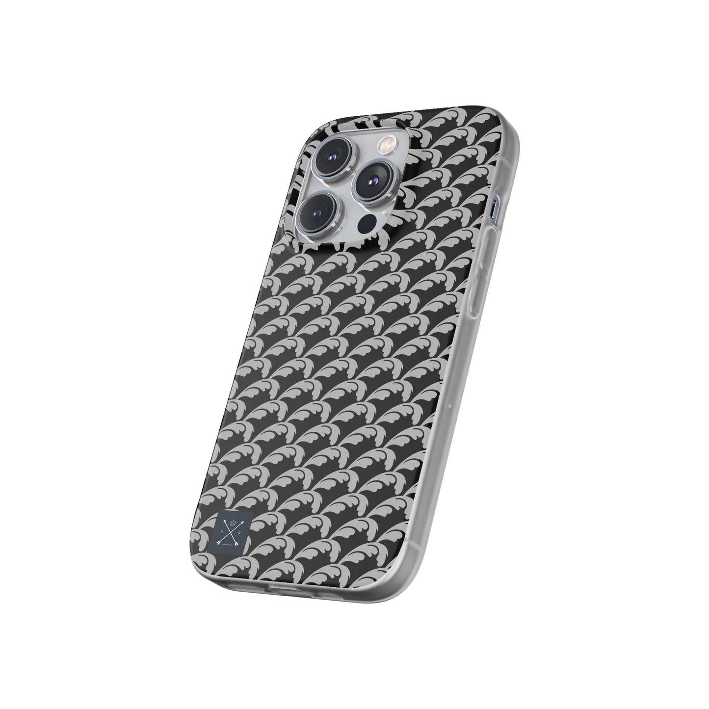 Beautiful Beloved Flourish (silver/black) - Flexi Phone Cases