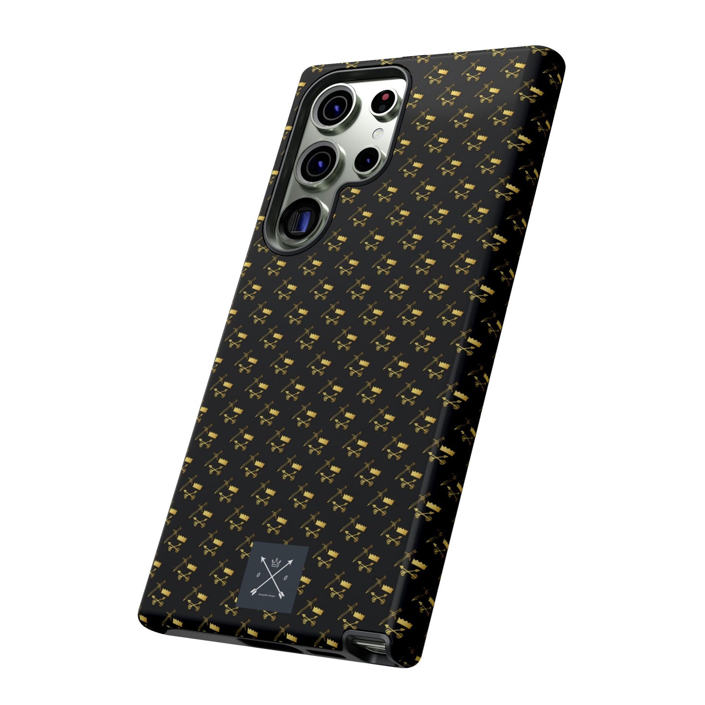Gold and Bold Warrior Pattern - Tough Phone Cases
