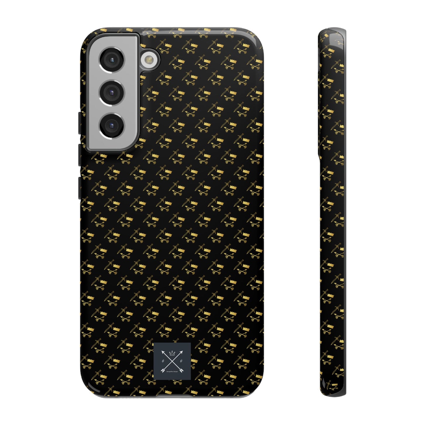 Gold and Bold Warrior Pattern - Tough Phone Cases