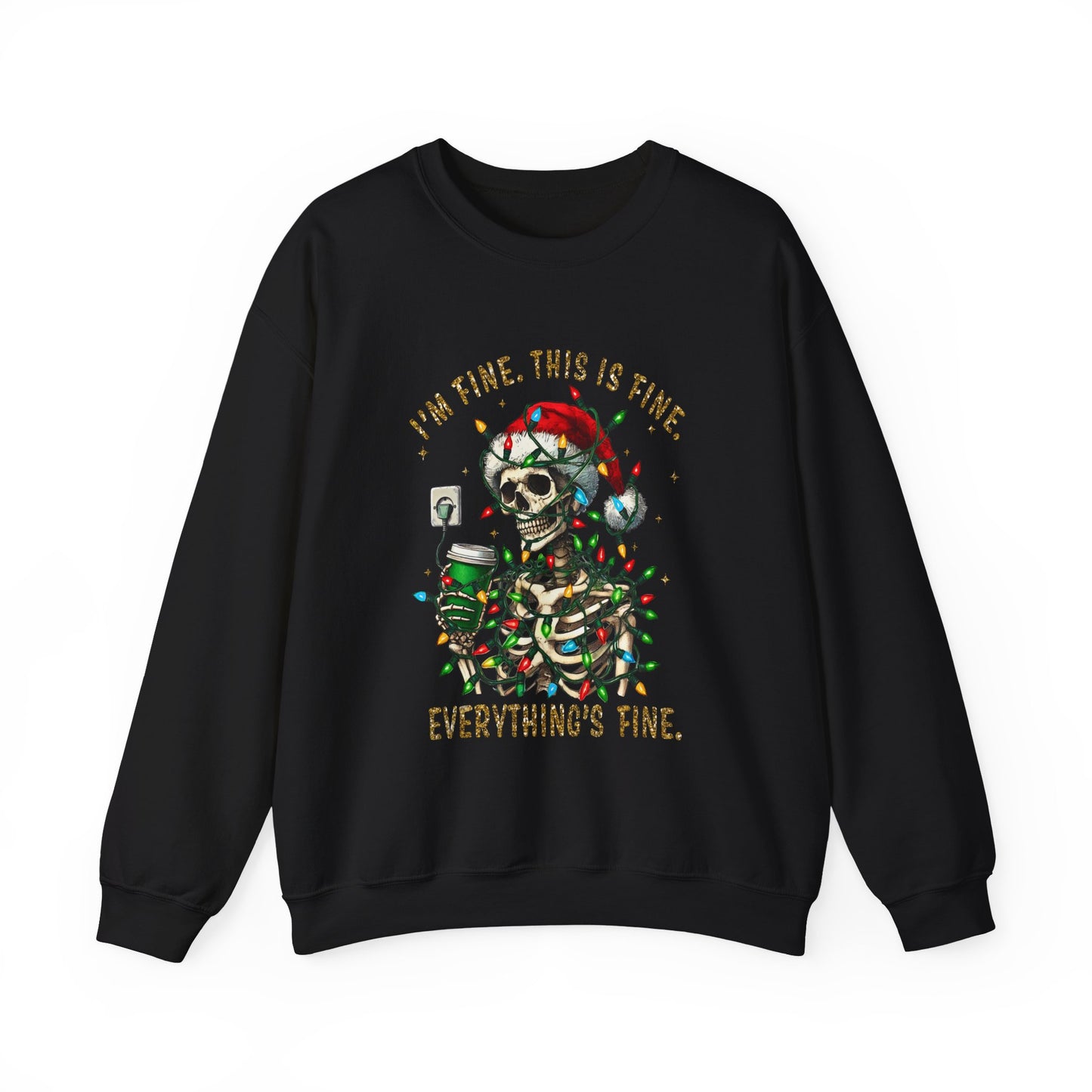 I'm Fine. This Is Fine. Everything Is Fine. - Unisex Heavy Blend™ Crewneck Sweatshirt