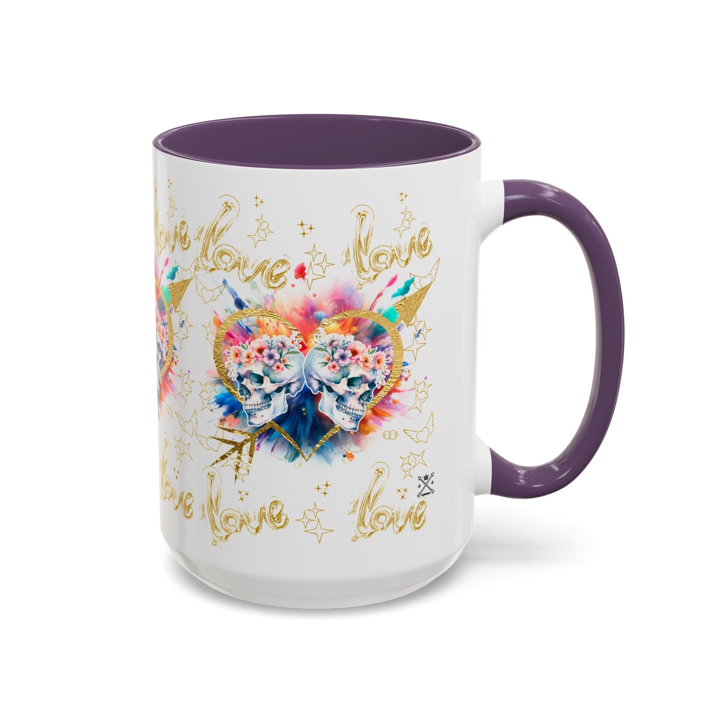 Love is Golden Watercolor - Accent Coffee Mug (11, 15oz)