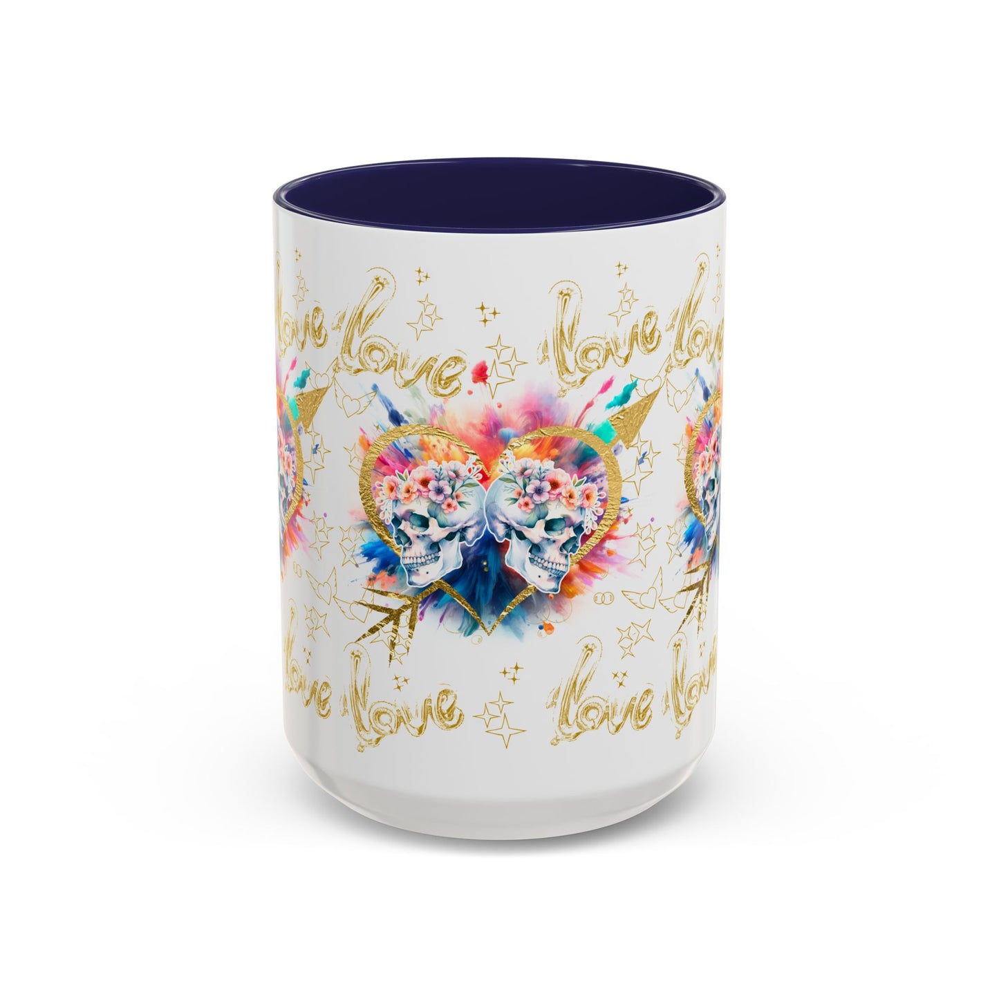 Love is Golden Watercolor - Accent Coffee Mug (11, 15oz)