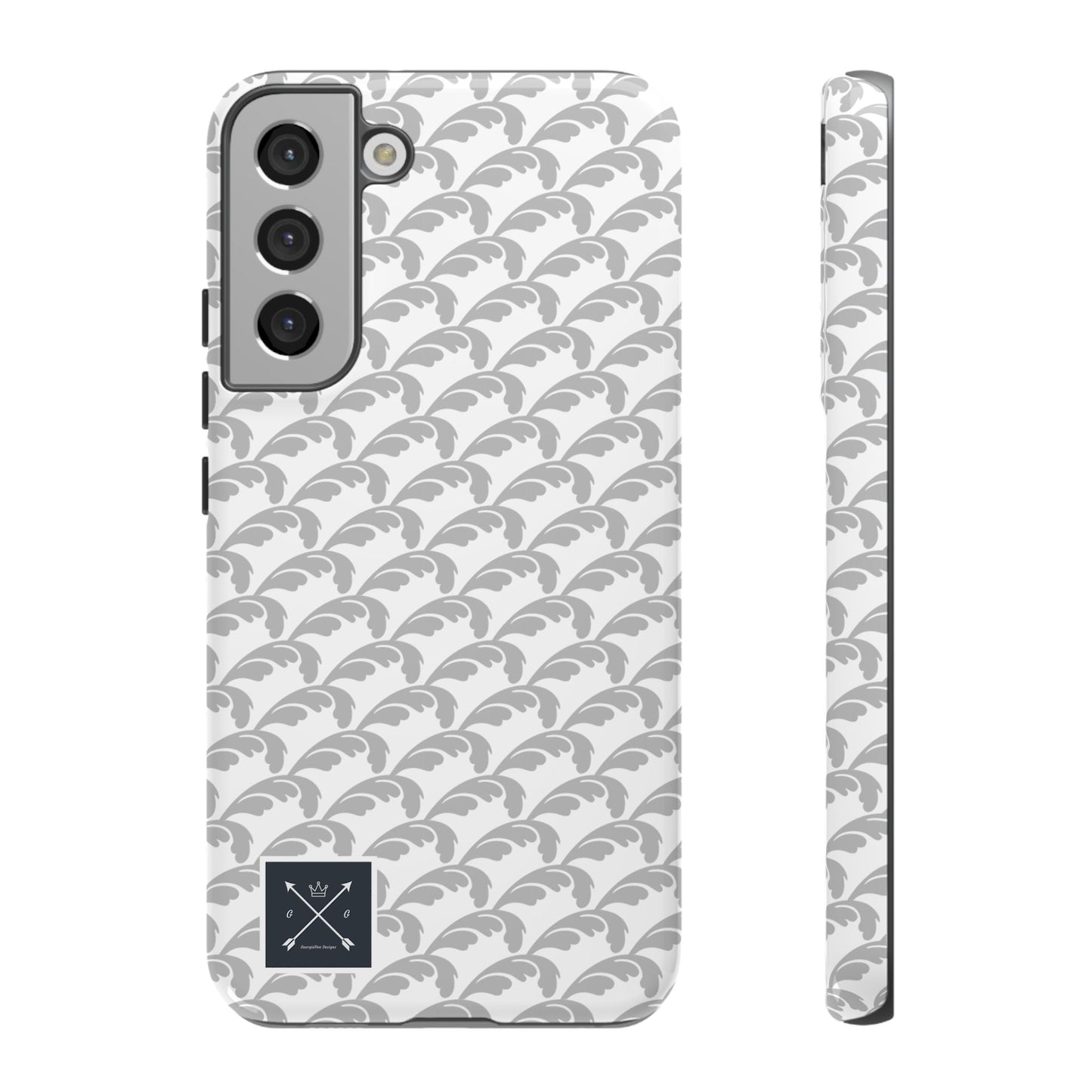 Beautiful Beloved Flourish (silver/white) - Tough Phone Cases