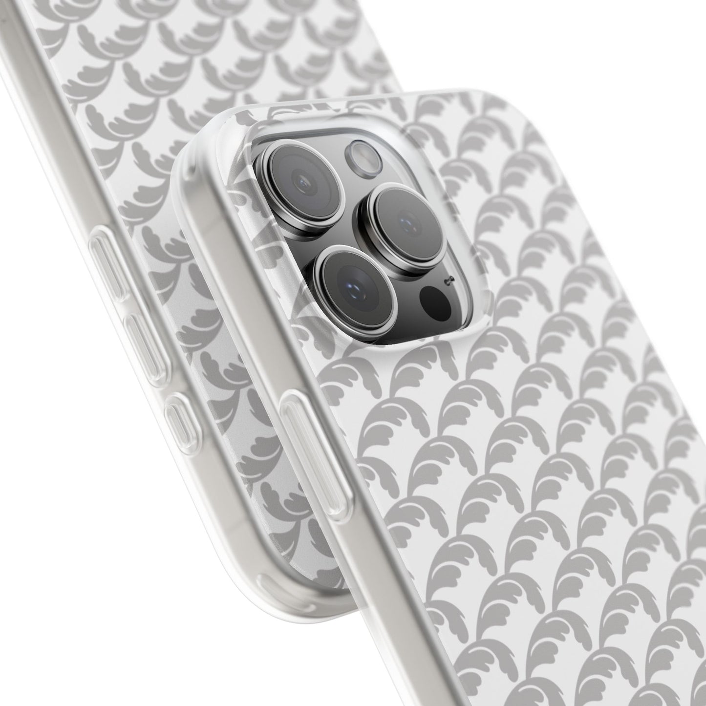 Beautiful Beloved Flourish (silver/white) - Flexi Phone Cases