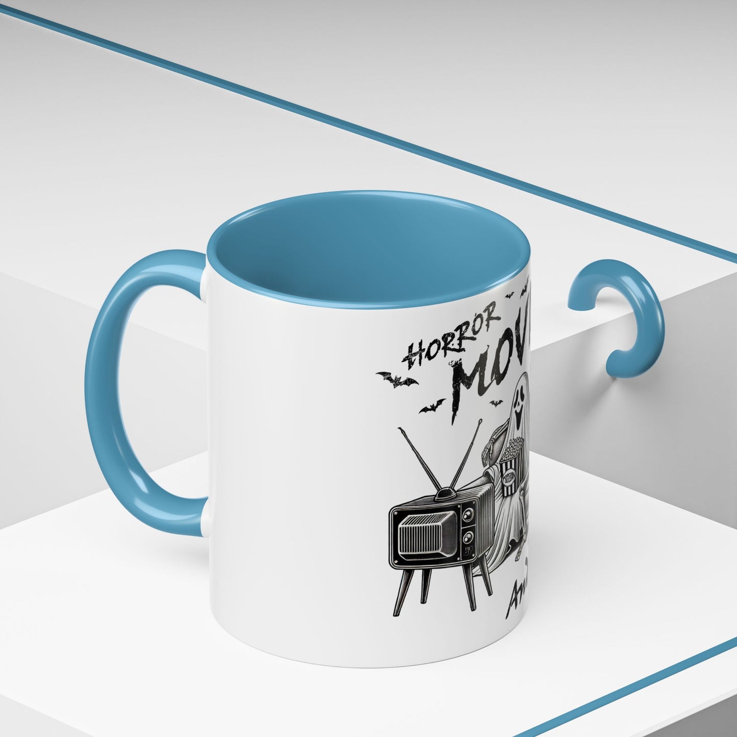 Horror Movies and Chill - Accent Coffee Mug (11, 15oz)