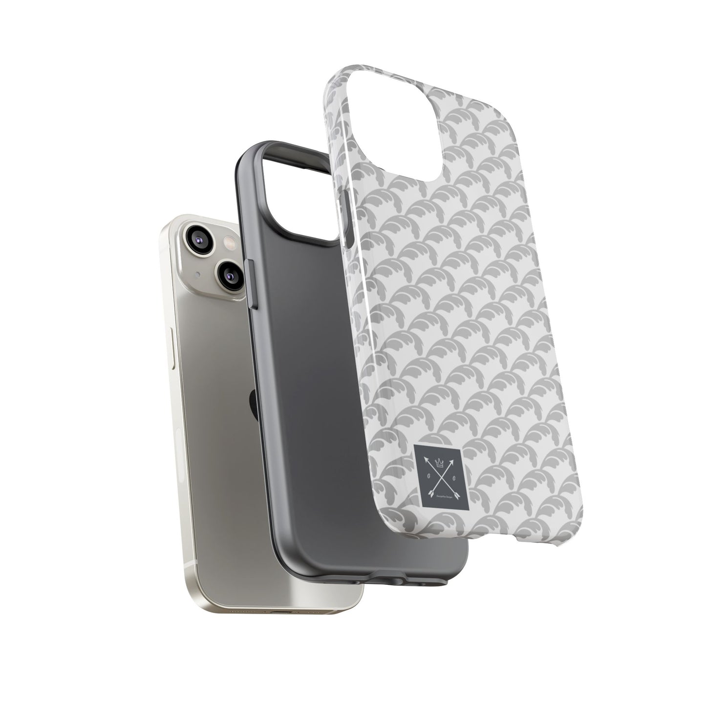 Beautiful Beloved Flourish (silver/white) - Tough Phone Cases